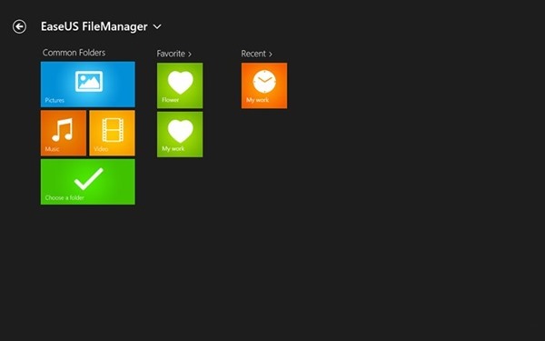 EaseUS file manager