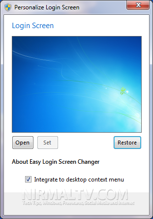 Easy Logon screen changer