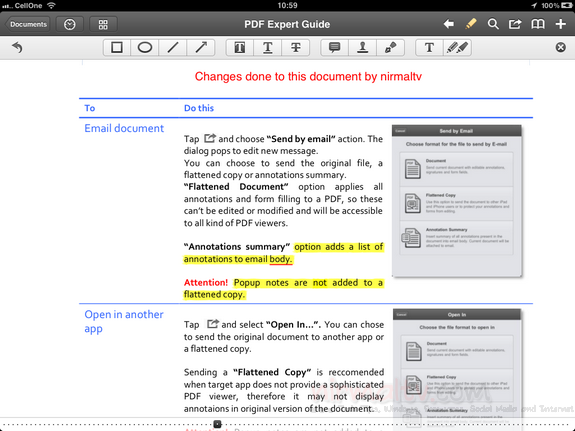 Edit PDF iPad