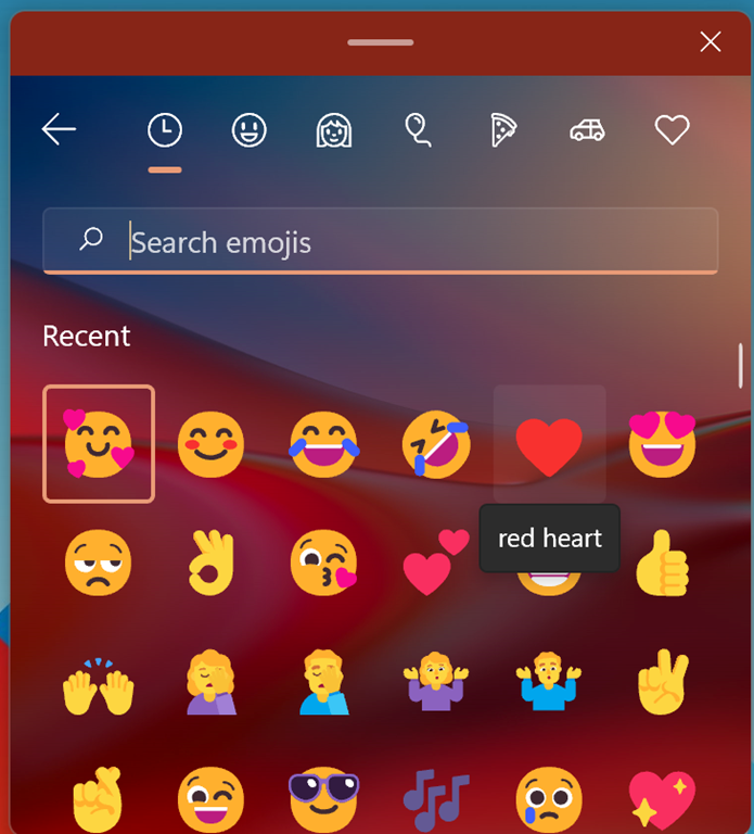 new Emoji on Windows 11