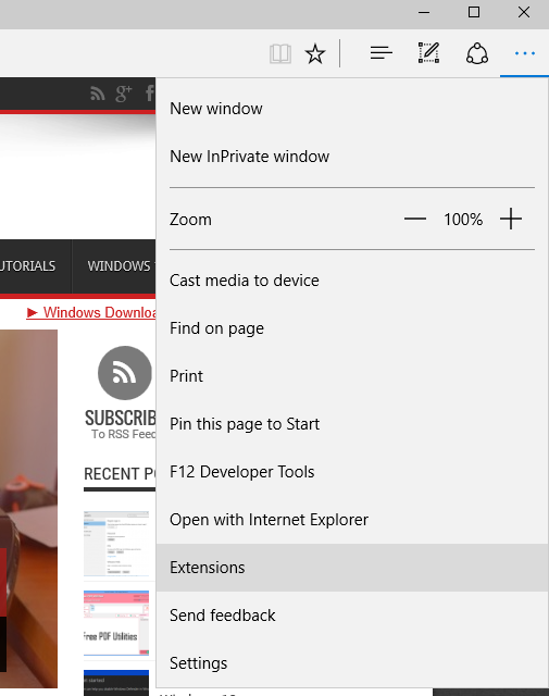 Turn On Or Off Extensions In Microsoft Edge Tutorials Hot Sex Picture Hot Sex Picture 6360