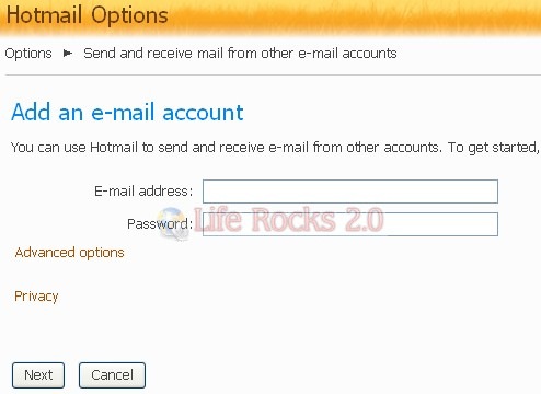 Enter Email Details