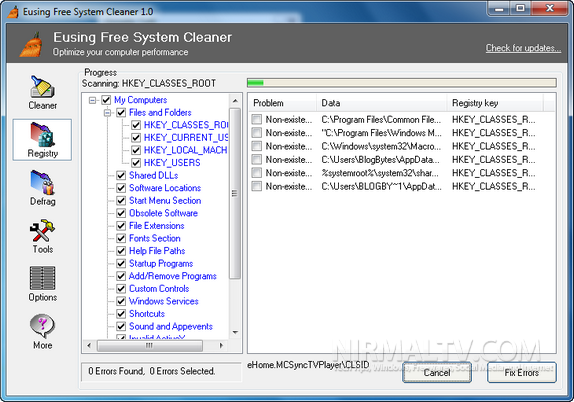 Eusing Free System Cleaner