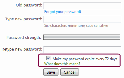 Expire Password