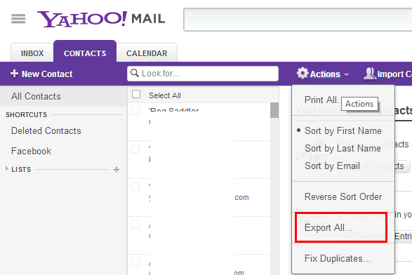 How To Export Email Address of Facebook Friends