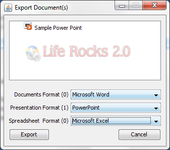 Export Document