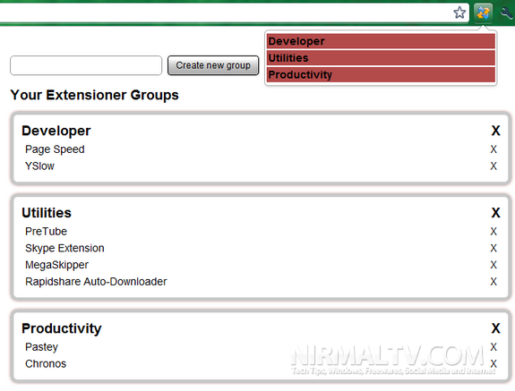 Extensioner