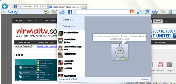 Facebook chat