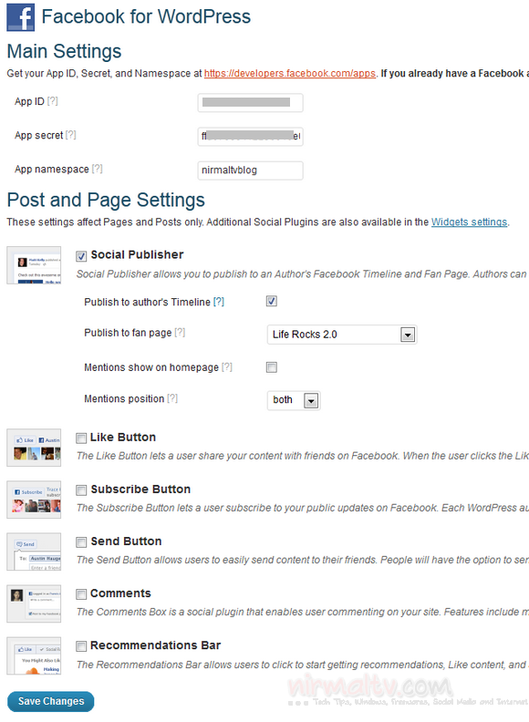 Facebook for WordPress