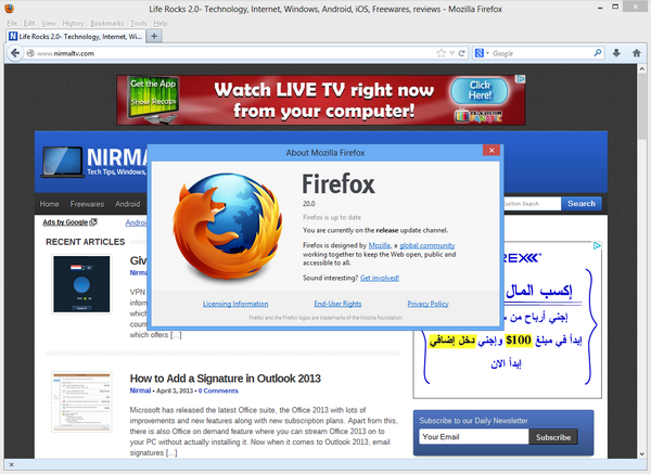 Firefox 20