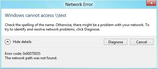 Not able to Connect to Network Drive