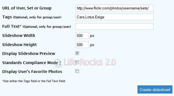 Flickr Slideshows