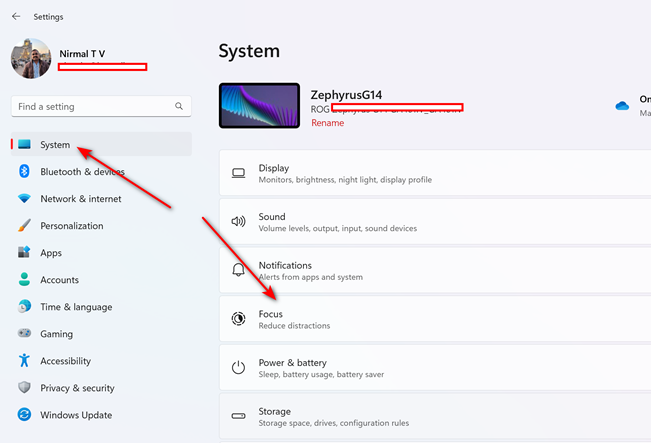 Enable Focus Mode in Windows 11