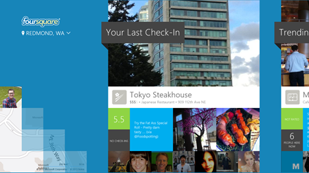 Foursquare for windows 8