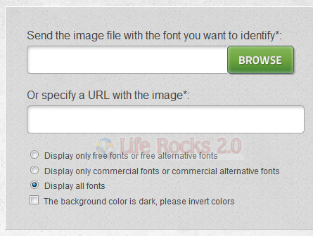 Get fonts from images