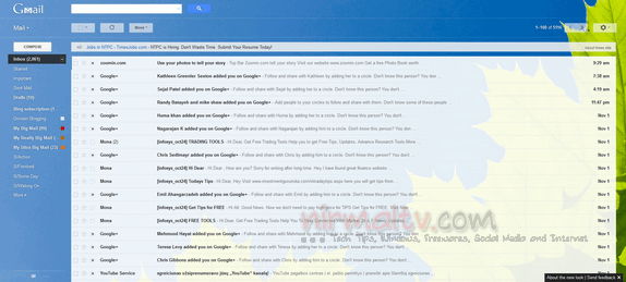 Gmail new theme