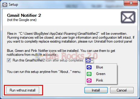 Gmail Notifier 2 Install
