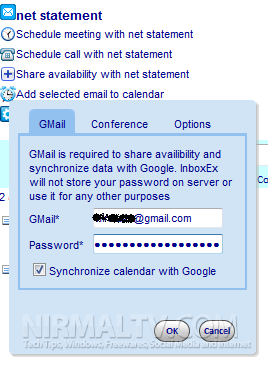 Google Calendar sync