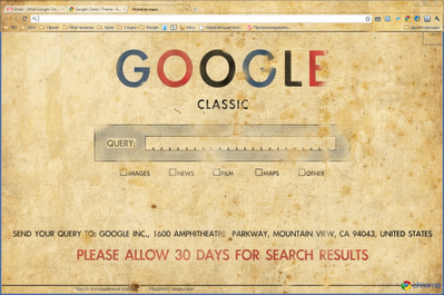Google Classic theme