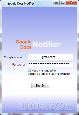 Google Docs notifier