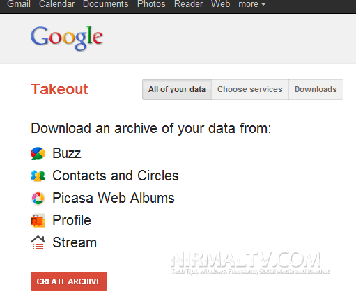 Google Takeout