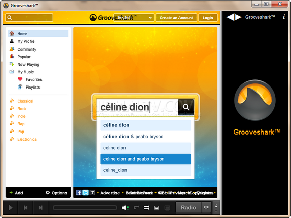 Grooveshark desktop