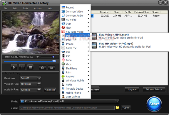 HD Video Converter factory