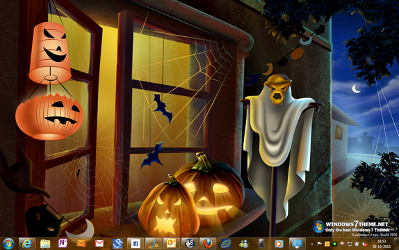 Halloween theme Windows 7