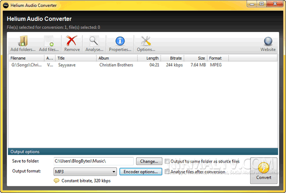 Helium audio converter