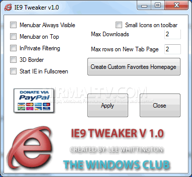 IE Tweaker