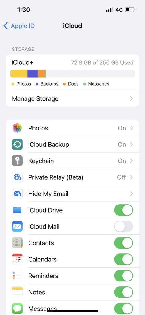 Enable Private Relay in iCloud