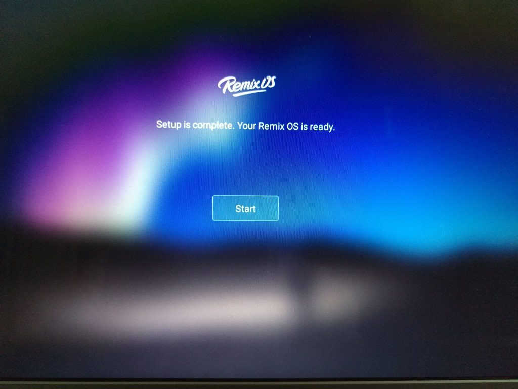 remix os installation tool stuck