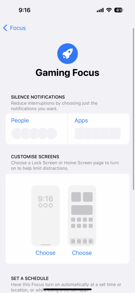 Create a Game Mode on iPhone