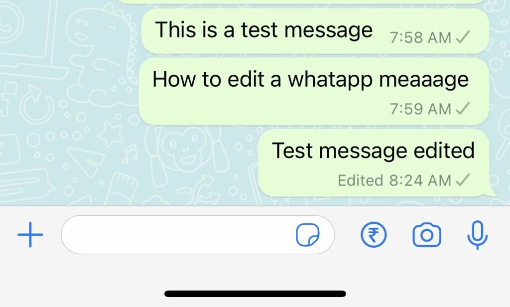 Edit a WhatsApp Message 