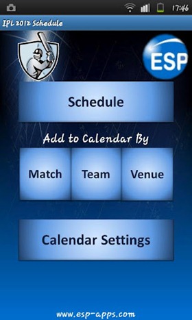 IPL calendar
