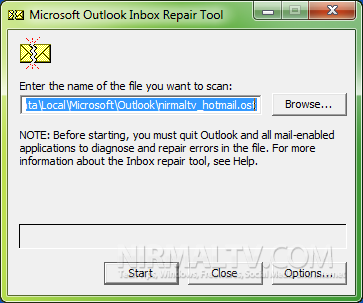 Inbox repair tool