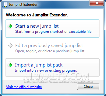 Jumplist Extender