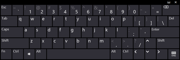 Keyboard app for Windows 8