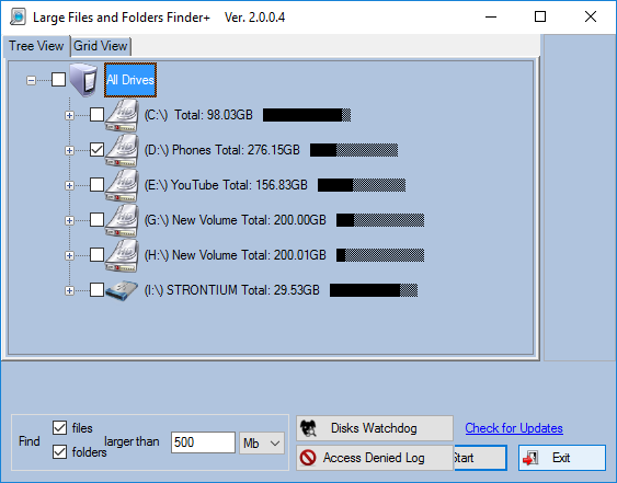 big files finder windows