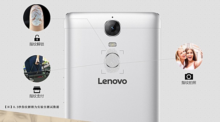 Lenovo K5 Note fingerprint