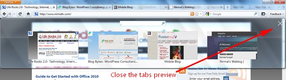 List all tabs preview