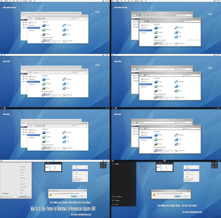 mac os custom theme for windows 10