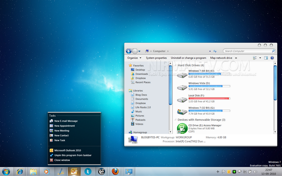 Mac theme for Windows 7