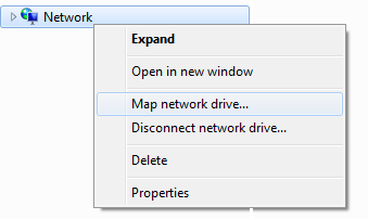 Map Network Drive