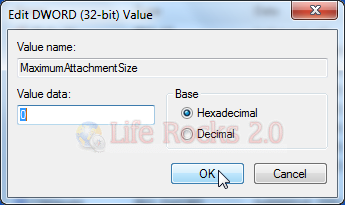 microsoft outlook attachment size limit