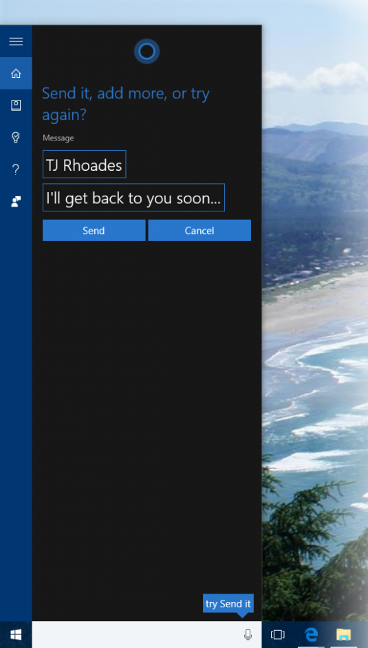 Missed call notification Windows 10