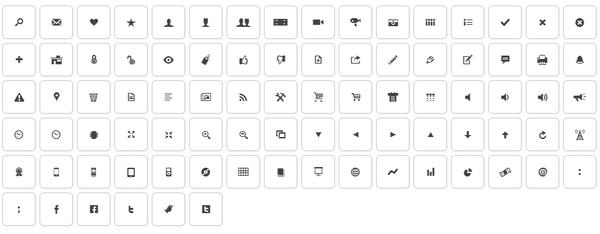 Modern pictograms