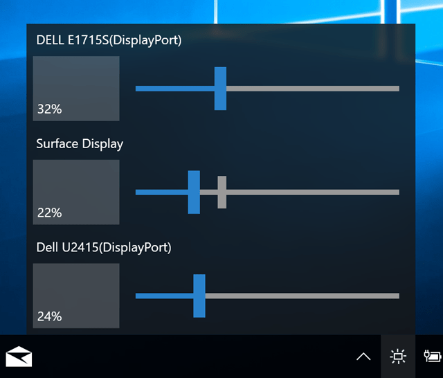 Screen Brightness of Multiple Monitors