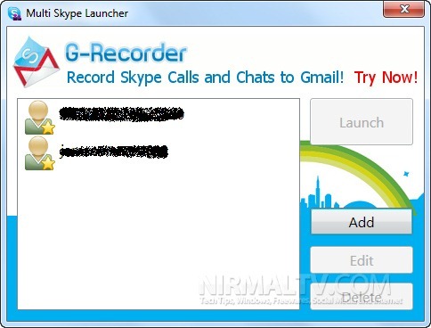 Multiple Skype added