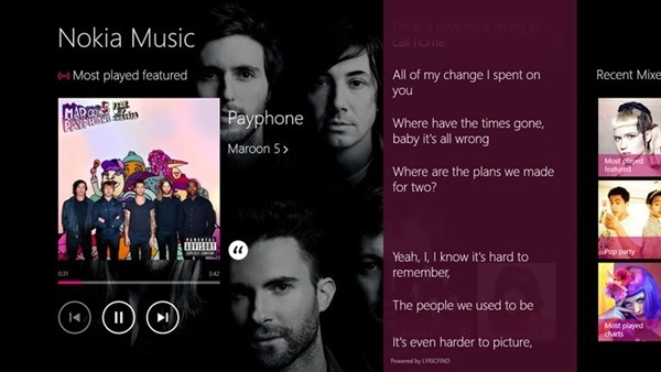 Nokia Music lyrics